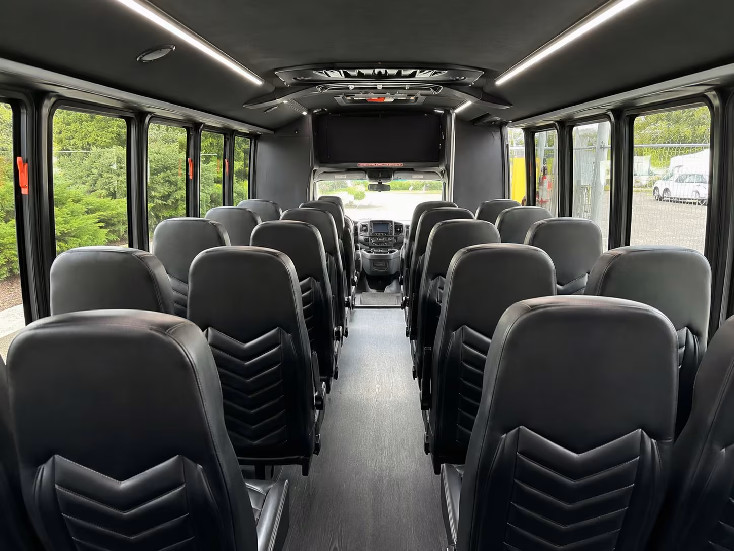 18 passenger minibus interior