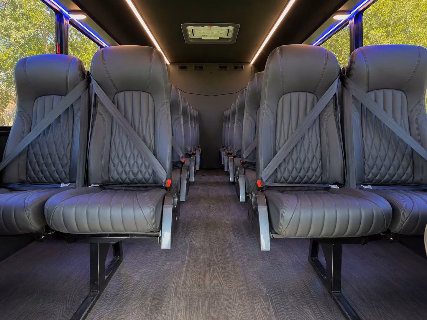 20 passenger minibus interior