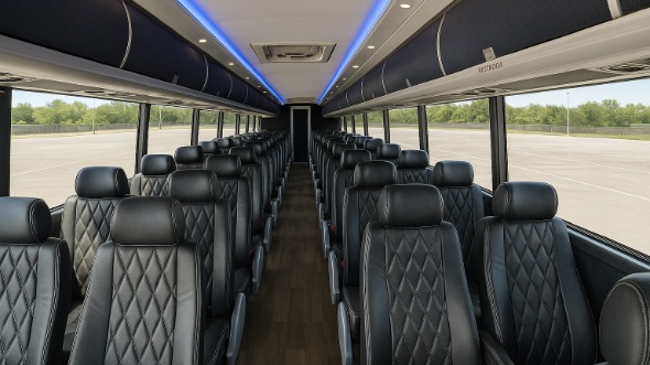 50 passenger charter bus interior corona
