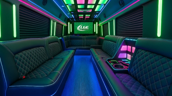 party bus rental interior perris