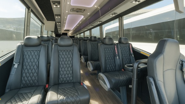 perris 18 passenger minibus inside