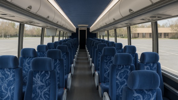 perris 50 passenger charter bus inside