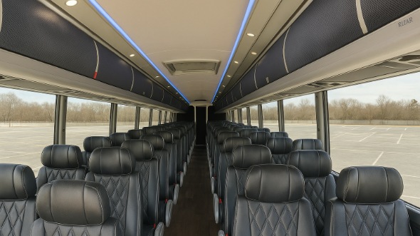 perris 54 passenger charter bus inside