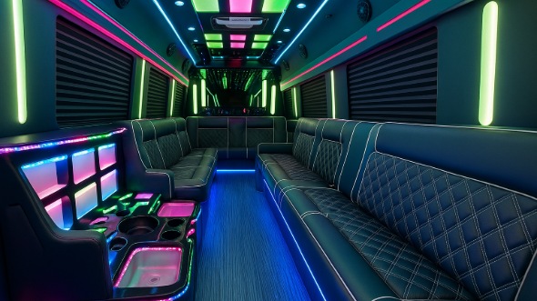 perris party bus rental inside